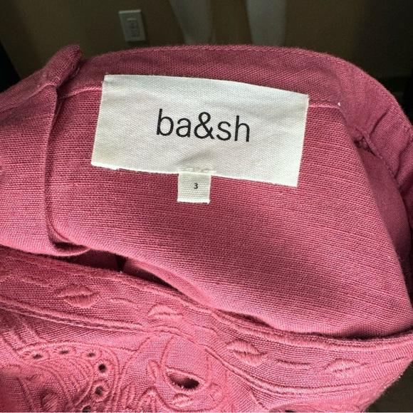 BA&SH Robe Lune in Raspberry - Picture 11 of 12